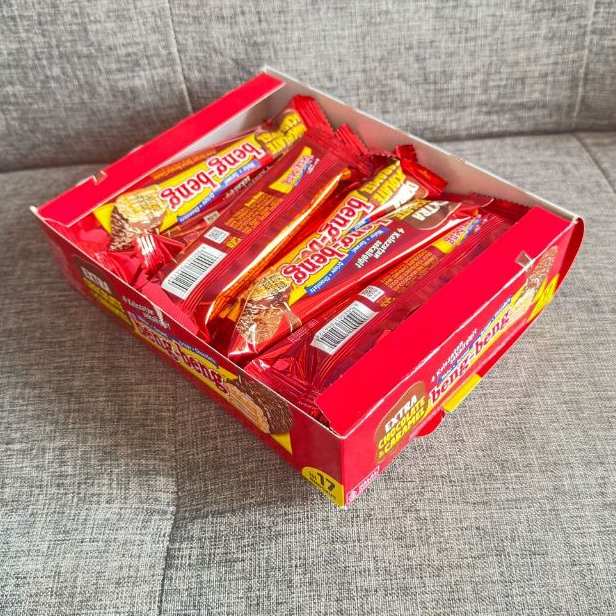 

17 PCS BENGBENG WAFER CARAMEL CRISPY CHOCOLATE 25G TERLARIS 1 BOX TERMURAH