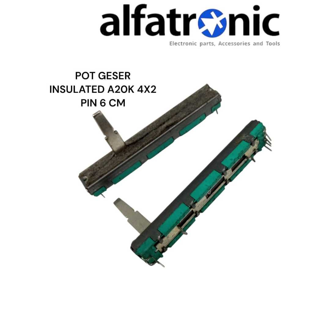 POTENSIO GESER INSULATED A20K 4X2 PIN 6 CM