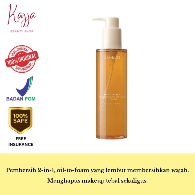 Laneige Perfect Renew Nourishing Oil To Foam Cleanser