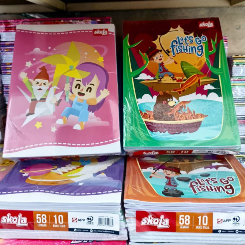 

Buku Tulis 58 lbr murah Skola, Seriti
