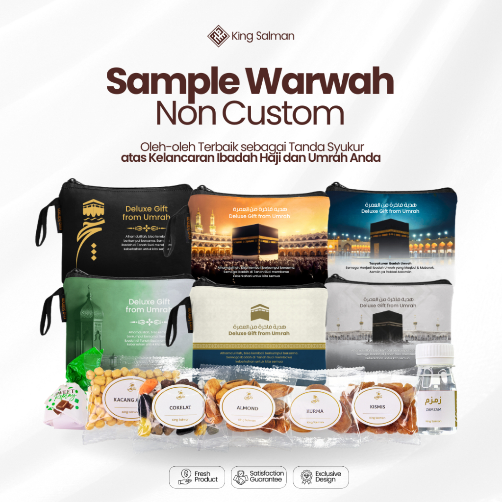 

Oleh Oleh Haji & Umrah Premium - King Salman Gift | 6 WARWAH Non Custom Paket Sample