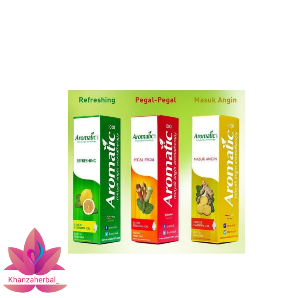 Aromatic 1001 | Minyak Angin Aromatheraphy | Roll-On 8ml ORIGINAL