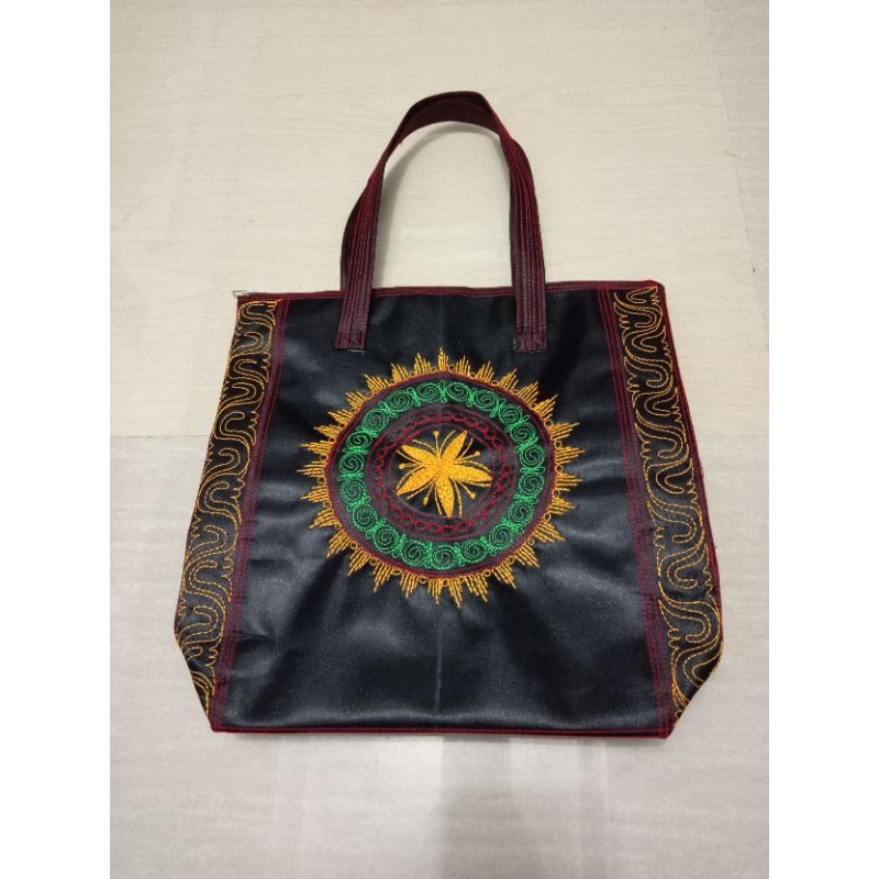 Tote bag/Tas seminar/Souvenir pelatihan/Tas eumpang motif bordiran Aceh