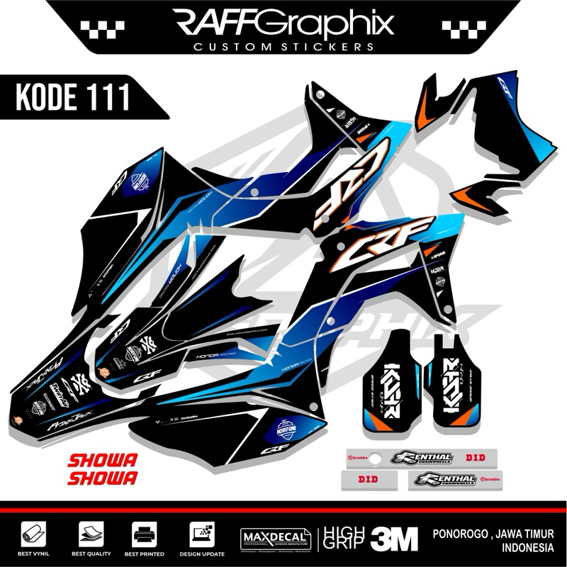 Decal sticker crf 150 L-sticker crf full body-sticker crf 150 L- crf 150L