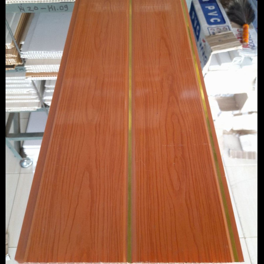 Plafon Pvc Coklat Nat Gold