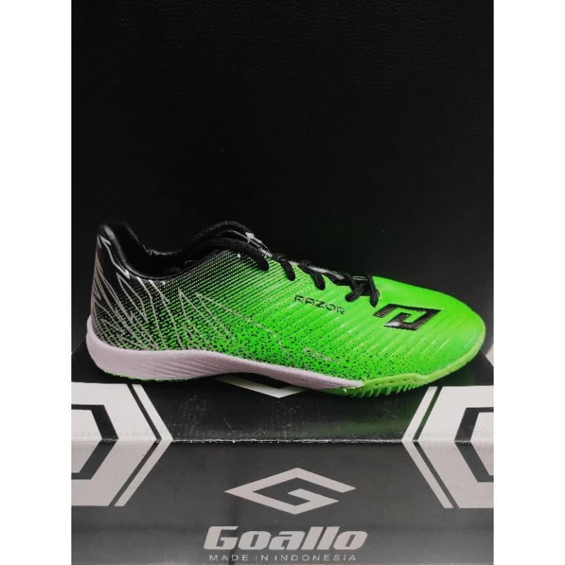 SEPATU FUTSAL ORIGINAL GOALLO RAZOR IN GREEN/BLACK