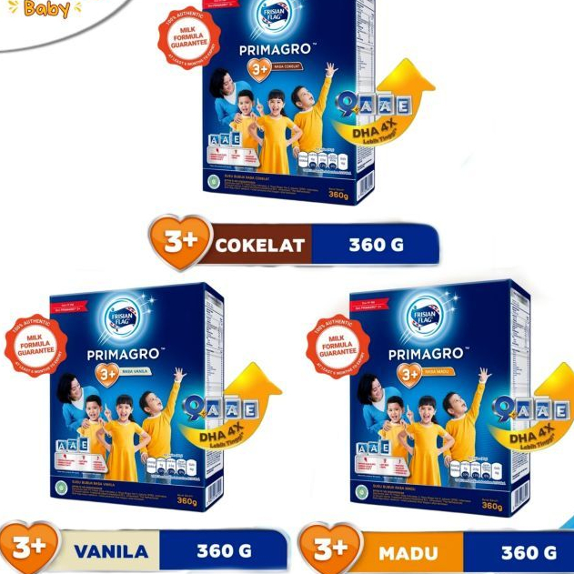 Primagro 3+ 360 gr madu vanila cokelat