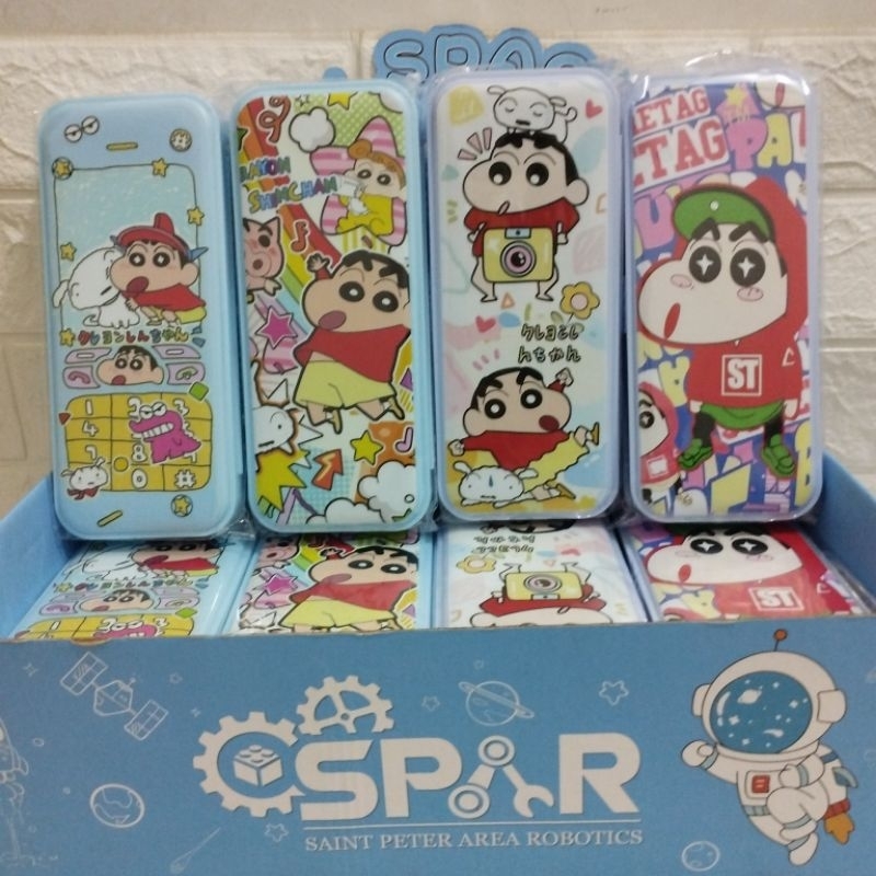 

kotak/tempat pensil shinchan 2 susun