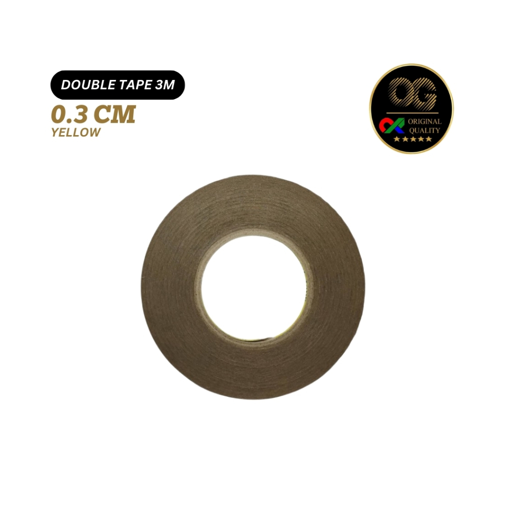 

DOUBLE TAPE 3M STICKER 0.3 CM YELLOW