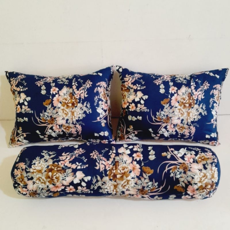 Sarung Bantal Tidur Set 3in 1 Polos Non Rempel