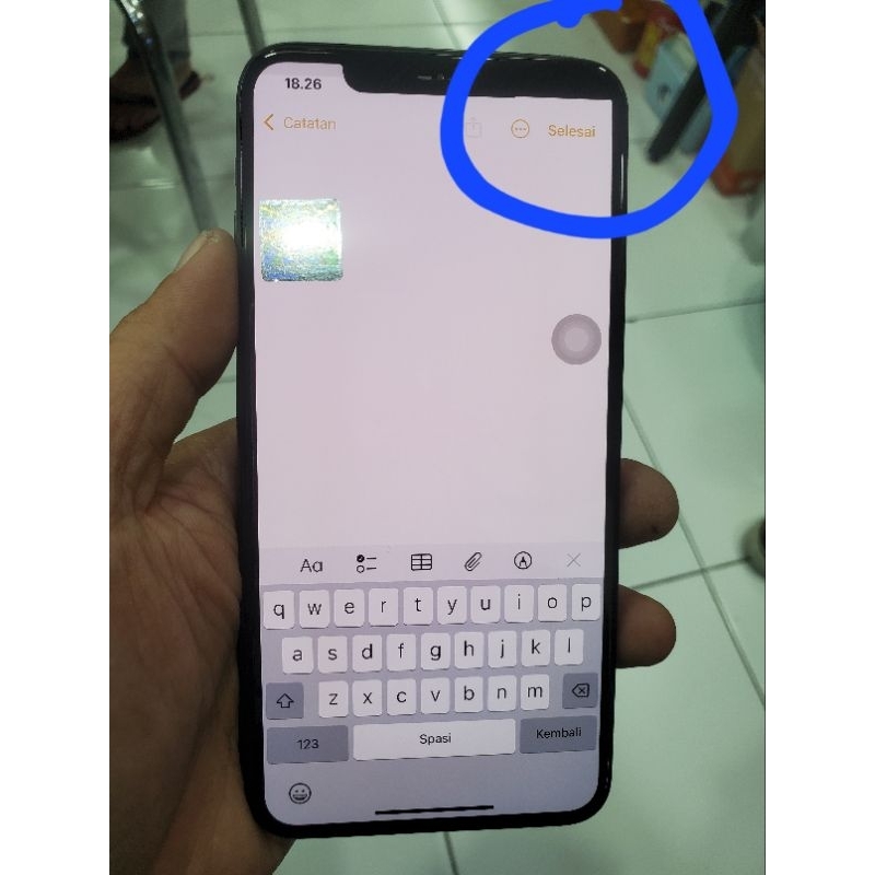 lcd iphone 11 pro max minus kuping pojok cabutan / copotan