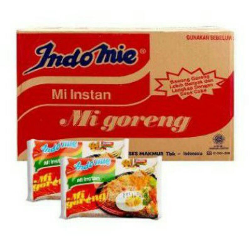 

Indomie goreng isi 40 pcs paket 2 dus