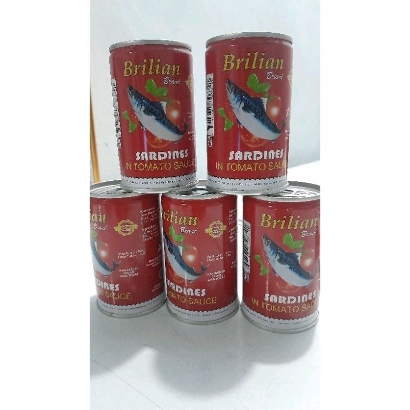 

sardenbrilian 155gr paket 5 kaleng exspayer 2028