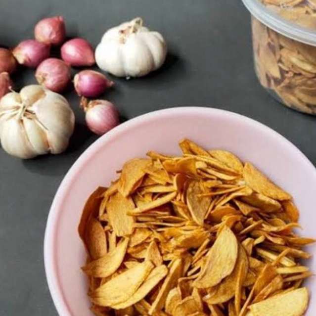 

bawang putih goreng tanpa campuran tepung