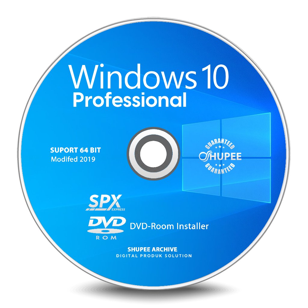 DVD Microsoft Windows 10 Pro 2019 (64 Bit)