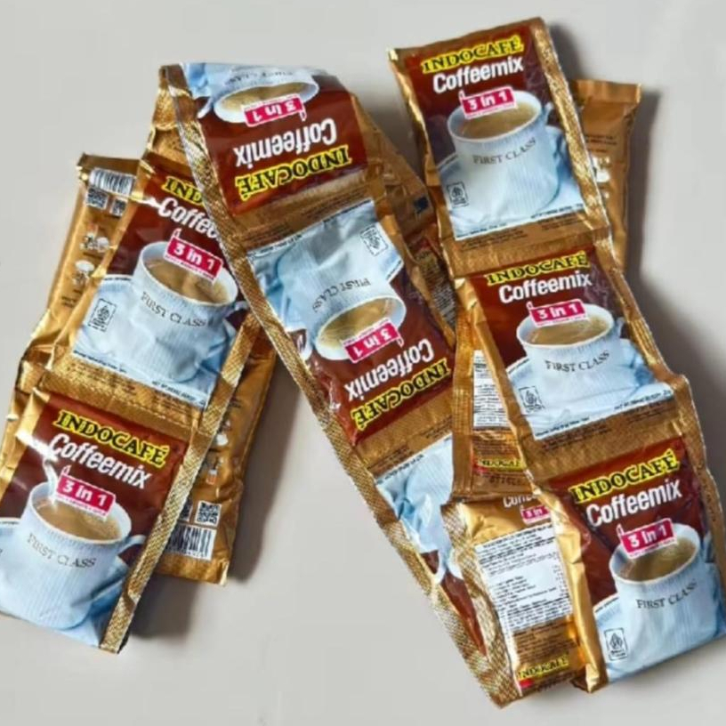 

40 SACHET KOPI INDOCAFE COFFEEMIX 3 IN 1 INSTANT COFFEE TERLARIS 4 RENTENG
