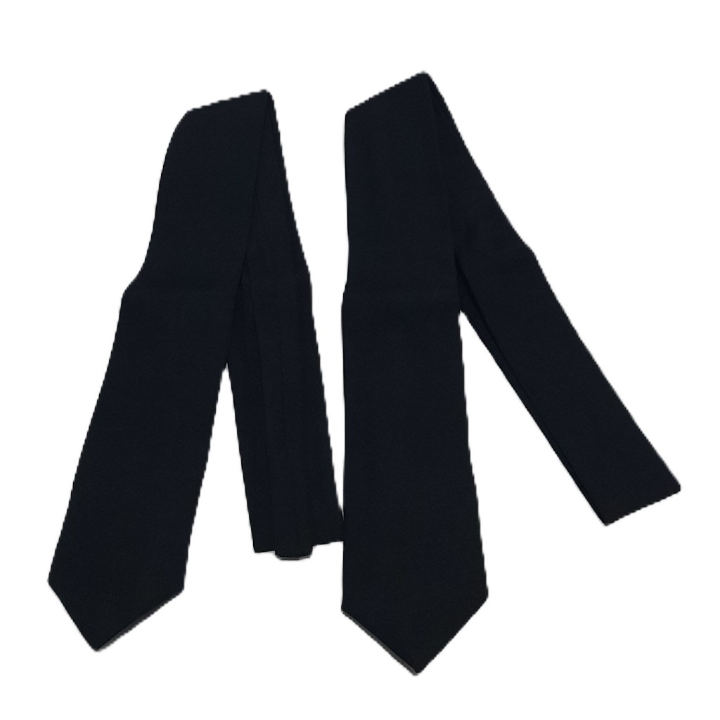 Dasi hitam polos panjang 110cm