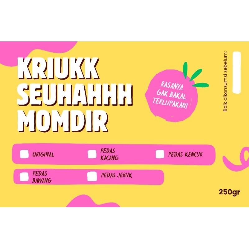 

kriuk seuhahh momdir