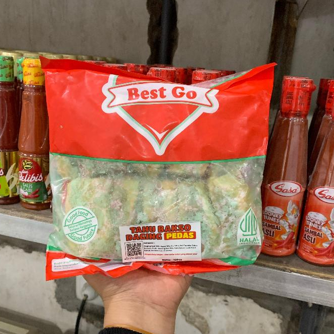 

BEST GO Tahu Bakso Daging Ori/ Pedas isi 10