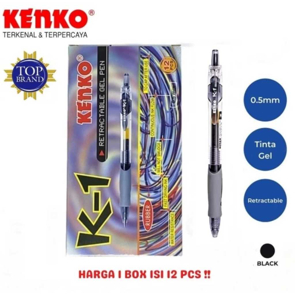 

(1 Pcs) Pulpen Cetek Kenko K-1 / Retractable Gel Pen 0.5mm Cetek Kenko K-1