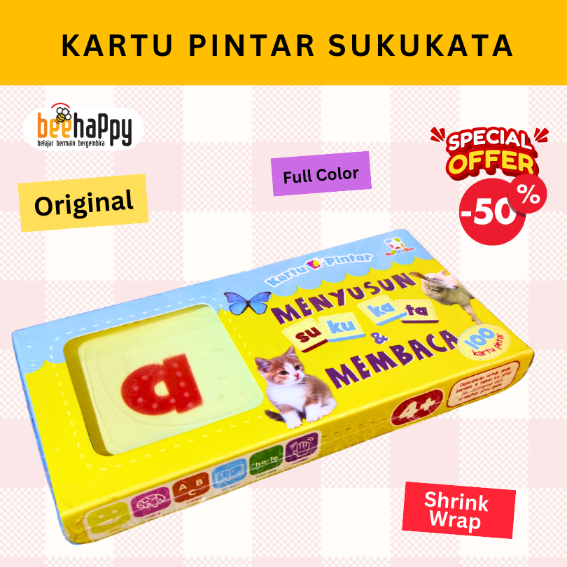 Kartu Pintar Menyusun Suku Kata dan Membaca