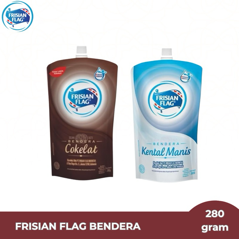

FRISIAN FLAG Susu Kental Manis Dan Cokelat Pouch Cokelat 280 g
