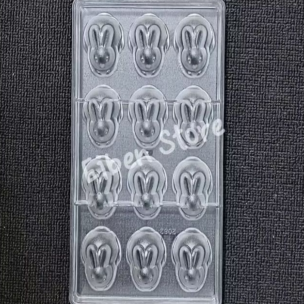 Polycarbonate Cetakan Coklat Kelinci / Chocolate Mold Rabbit Praline
