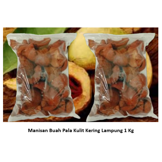 

Manisan Buah Pala Kulit Kering Lampung 1 Kg