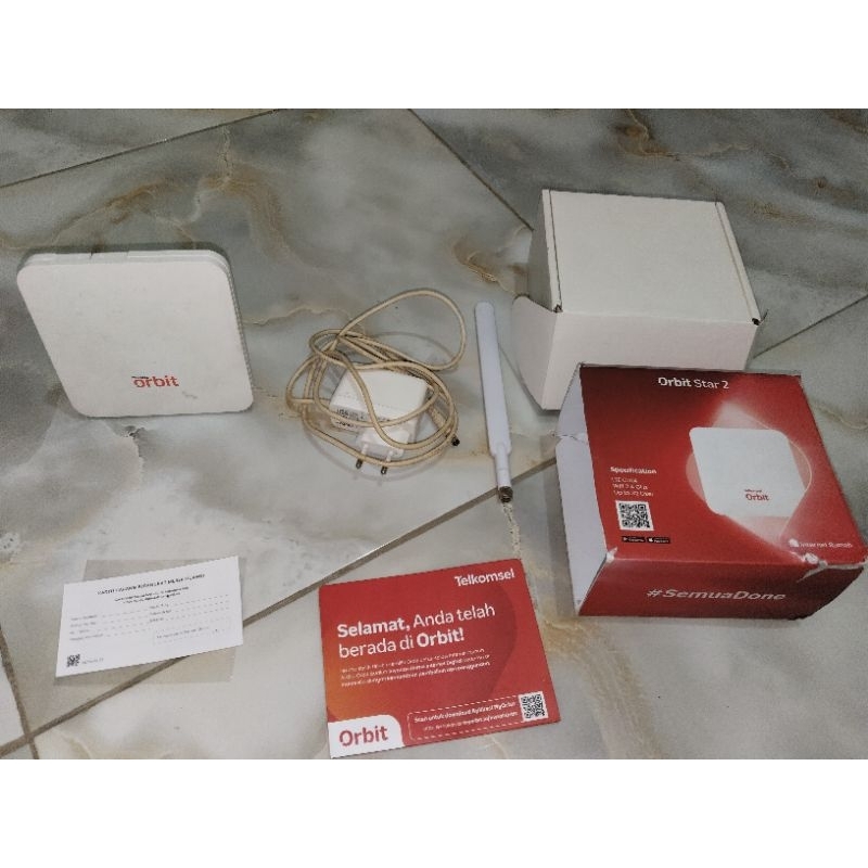 Modem orbit star 2 (Huawei B312)Unlock all operator FULSETT adaptor original dan Antena Eksternal