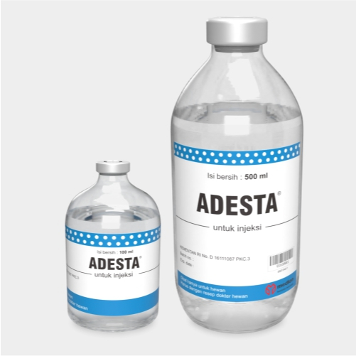 Medion Adesta Aquades 500 ml Campuran Pelarut Vaksin Obat Injeksi Ayam / Aquades