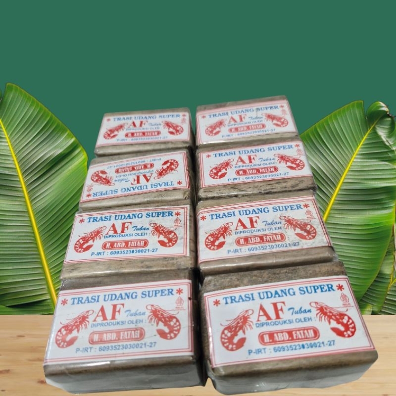

Trasi Udang Super Bungkus Daun Pisang 100gr