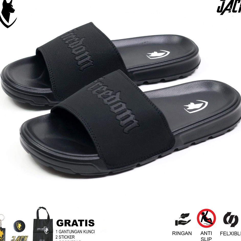 Bisa Cod JACK IDN Sandal Slide Pria Sendal Slop Flip Flop  Sendal Selop FREEDOM