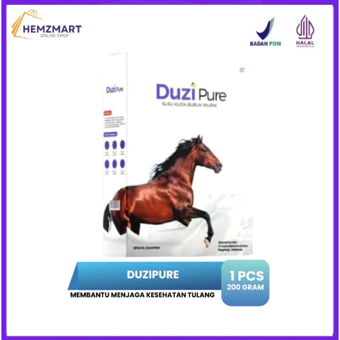 

Duzi Pure Susu Kuda Liar Murni Atasi Nyeri Sendi Asam Urat 200 Gram 1 Box