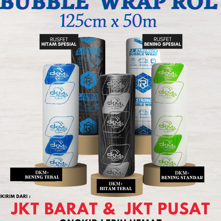 

Terbaik BUBBLE WRAP ROLL DKM RUSFET BENING HITAM 125CM X 5M