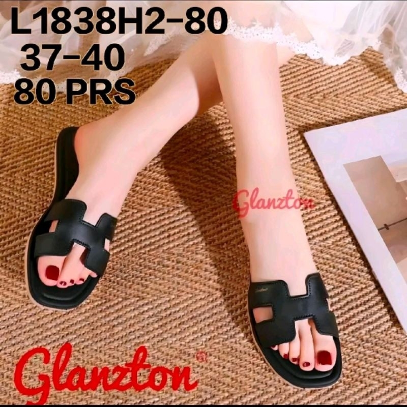 SANDAL WANITA HERMS GLANZTON KARET JELLY IMPORT TERLARIS Shoes