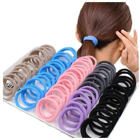 50PCS IKAT RAMBUT DONAT TOWEL RING / KUNCIR RAMBUT DONAT BESAR | Banua ACC