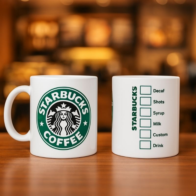 Gelas Mug Starbucks Coffee – Mug Keramik Estetik untuk Kopi / Teh