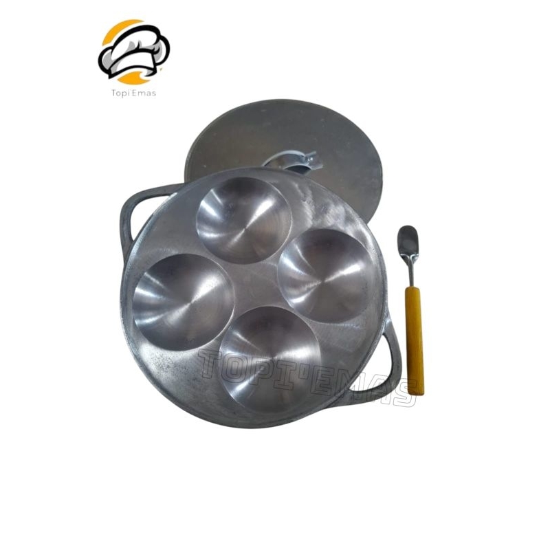 Cetakan Kue Serabi Apem Selong Kaki Kecil Isi 4