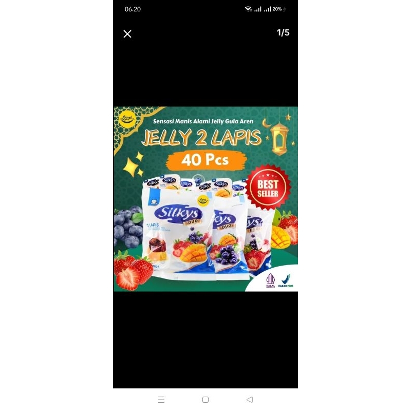 

silkys puding 40 pcs/4 pack aneka rasa,enak,kenyal