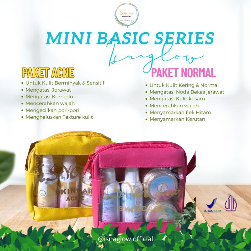 ISNA glow/ISNA skincare/ISNA glow paket basic