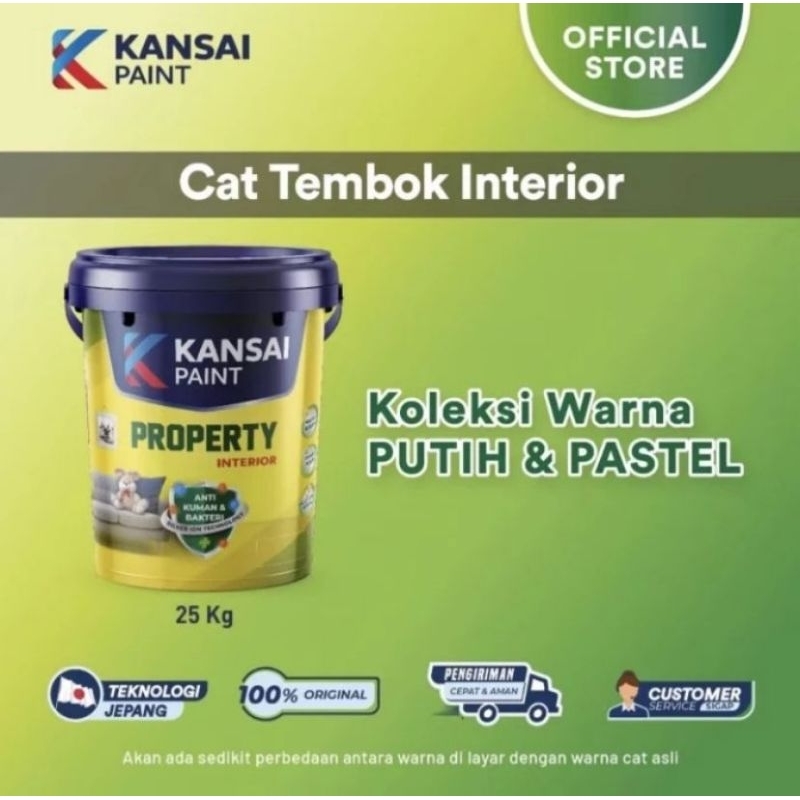 READY TINTING CAT BISA REQUEST WARNA / KANSAI PAINT PROPERTY 25 KG