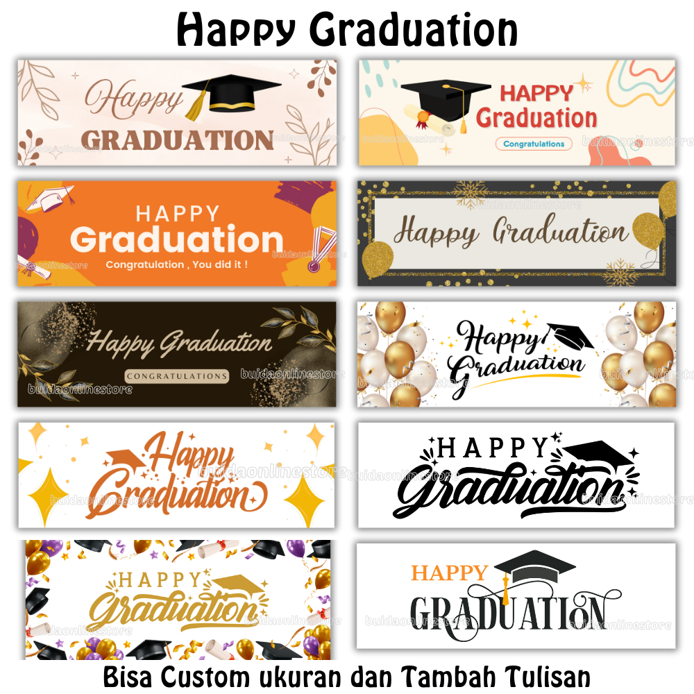 

Label Stiker Sticker Happy Graduation dekorasi kemasan hampers wisuda kado gift box parcel hiasan buket bunga topper bucket snack kotak kue cake segel dus sealer mini gift plastik tas mika paperbag hadiah kelulusan