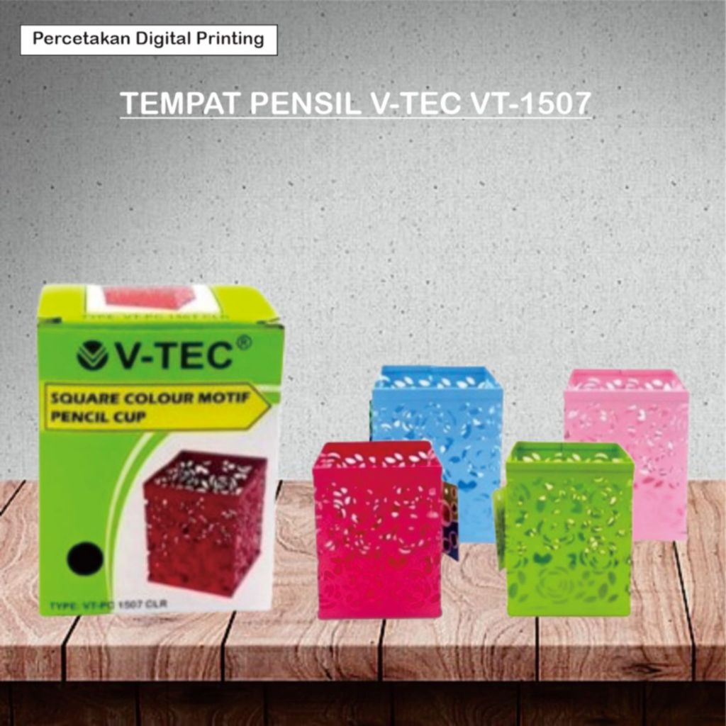 

TEMPAT PENSIL V-TEC VT-1507 / TEMPAT PENSIL / V-TEC PENCIL / CUP KOTAK / ALAT TULIS KANTOR / ATK