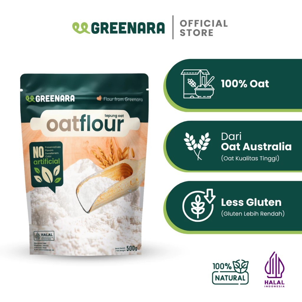 

Greenara - Tepung Oat 500gr / Oat Flour