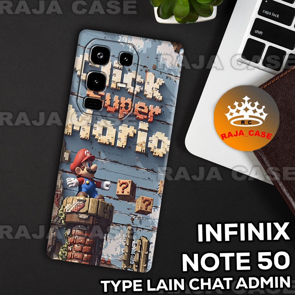 Rc30/Softase karet INFINIX NOTE 50/ INFINIX NOTE 50 PRO - Motif Mario - Case Hp INFINIX NOTE 50/ INF