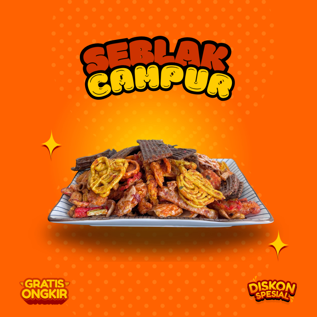 

Seblak Kerupuk Campur Super Pedas Gurih Bikin Nagih 250gr Cemilan Snack