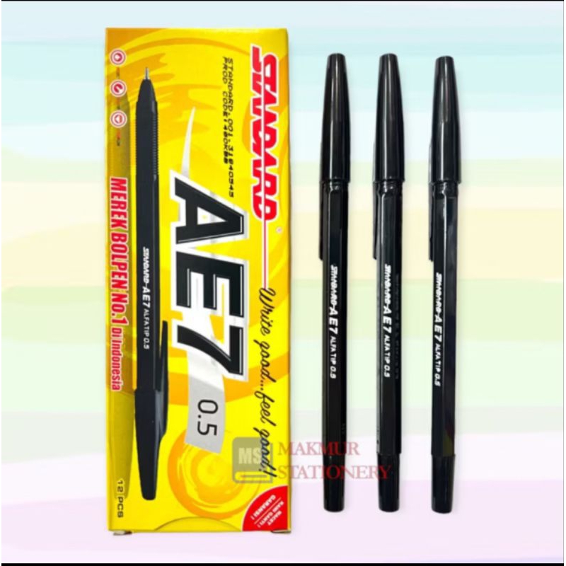 Pena Standard | Ballpoint AE7 ISI 12 PCS
