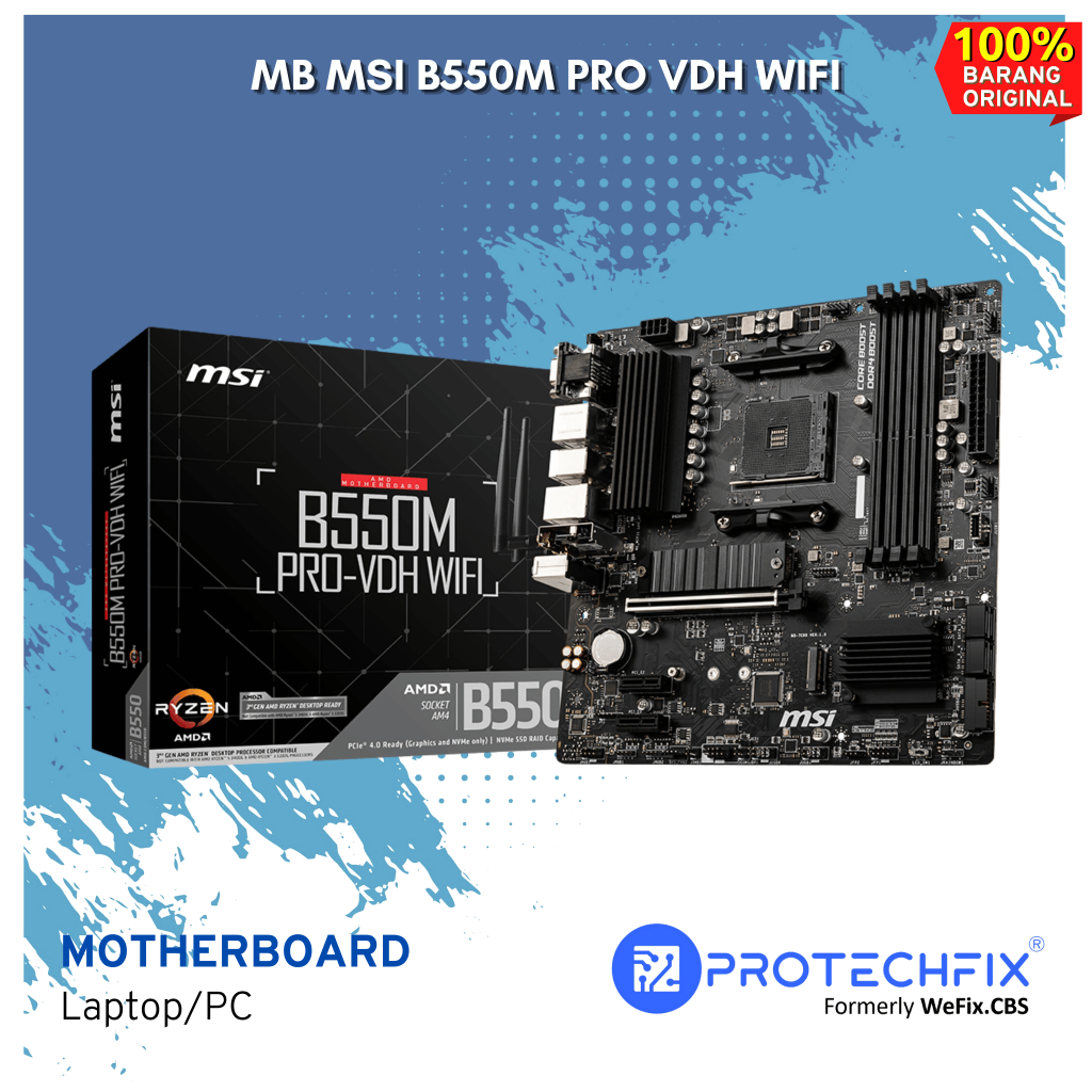 Motherboard-MB MSI B550M PRO VDH WIFI