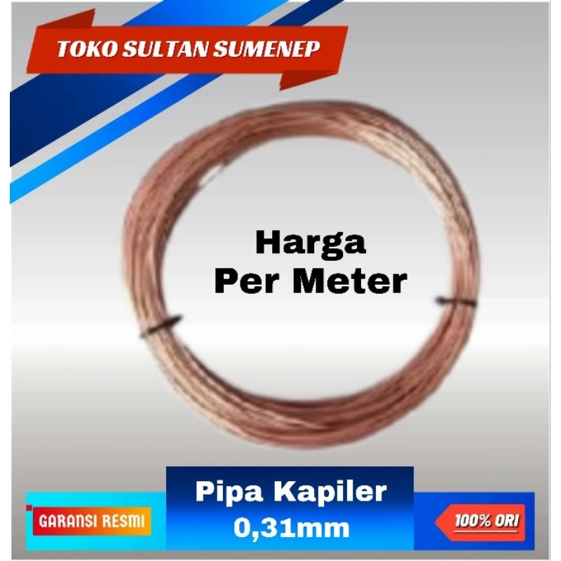 Pipa Kapiler Ukuran 0,31mm