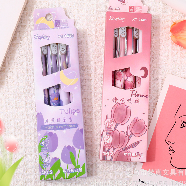 

PULPEN ISI 4 FLOWER / PULPEN ISI 4 TULIP / PULPEN ISI 4 RED PURPLE